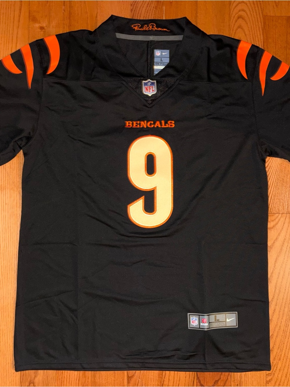 Joe Burrow Cincinnati Bengals Black NFL Jersey STITCHED NWT Size Large